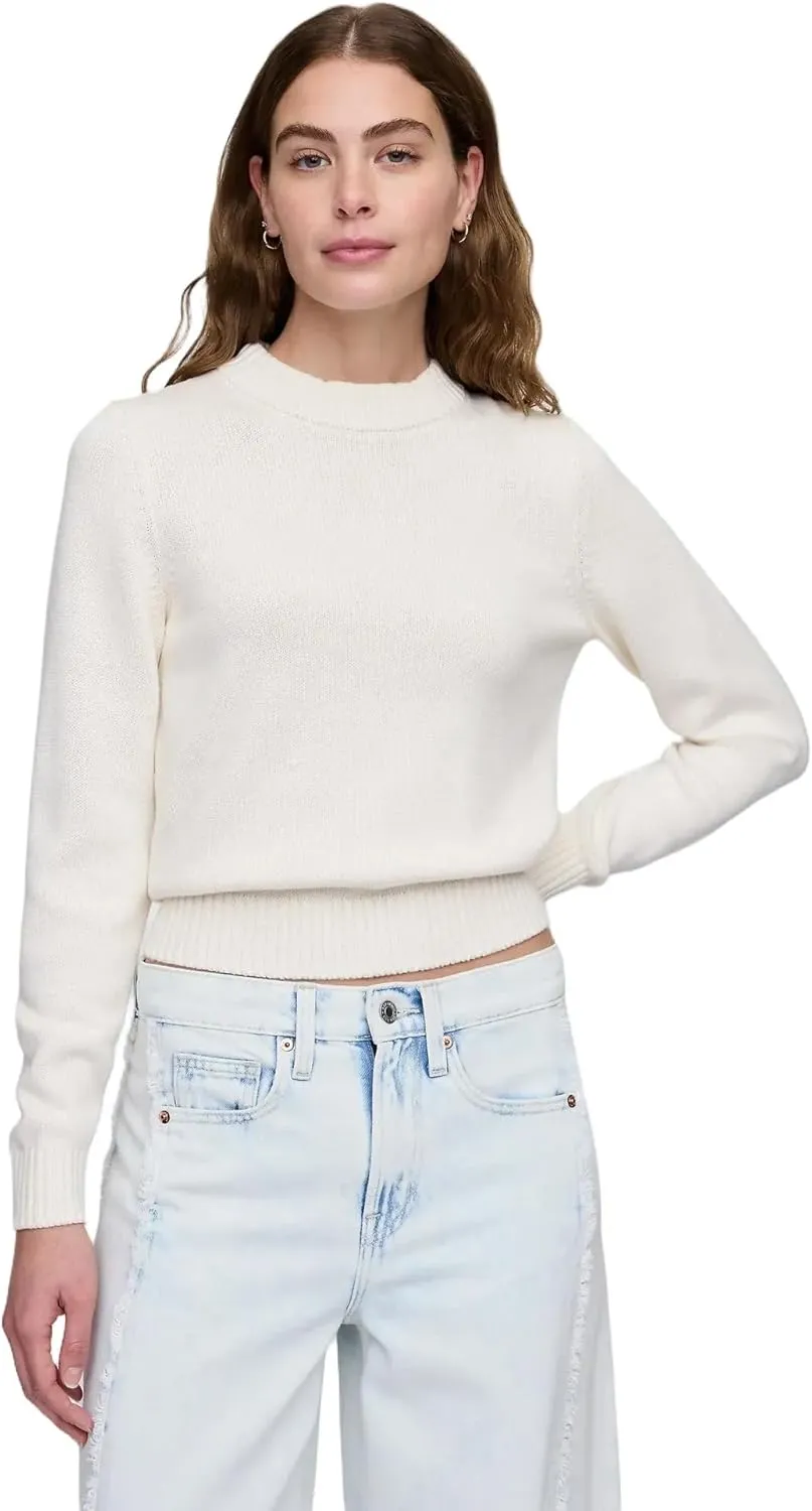GAP Women's High Neck Cotton Crew Sweater