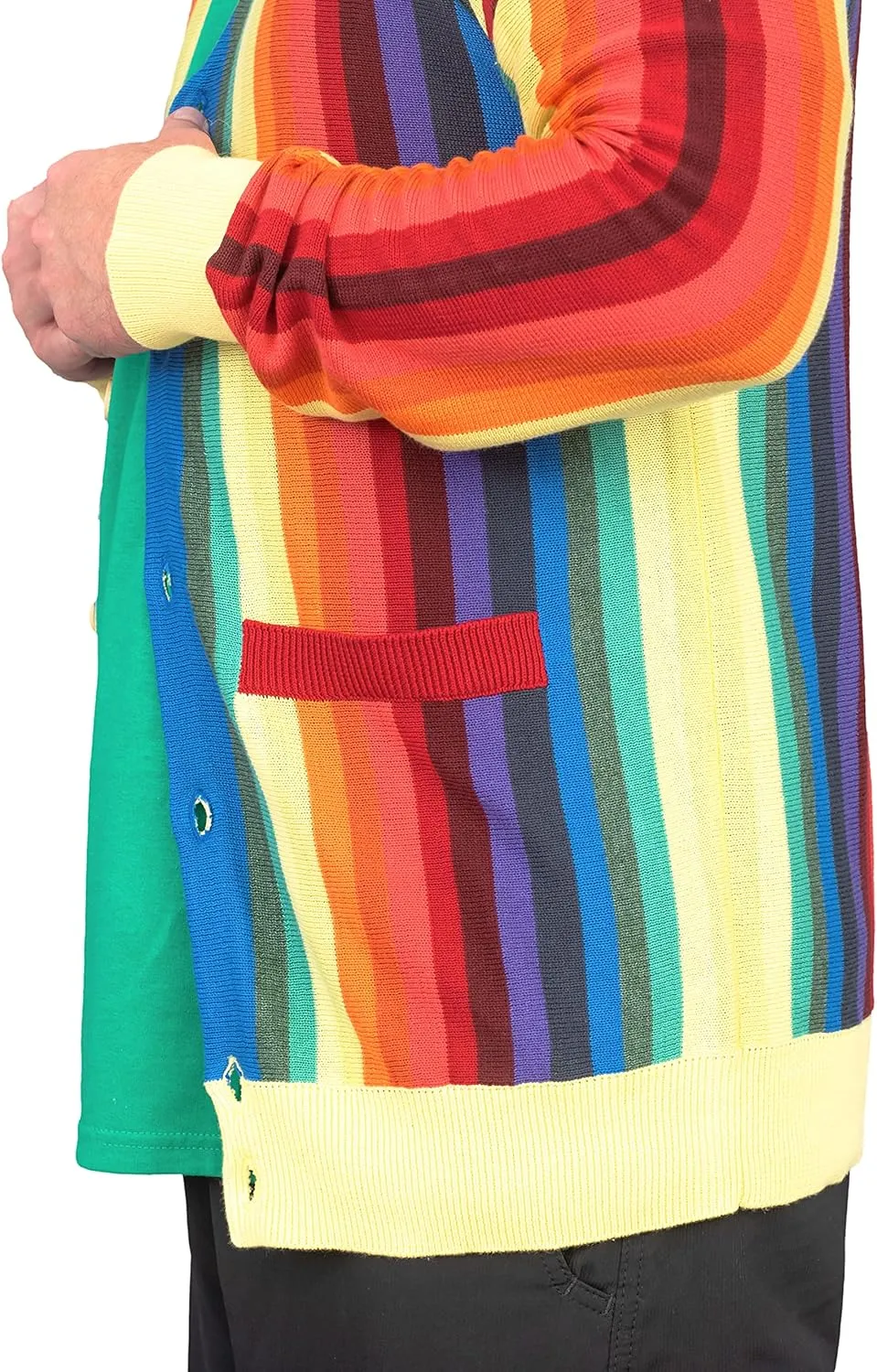 Golf Rainbow Cardigan Sweater Caddy Halloween Costume Cosplay