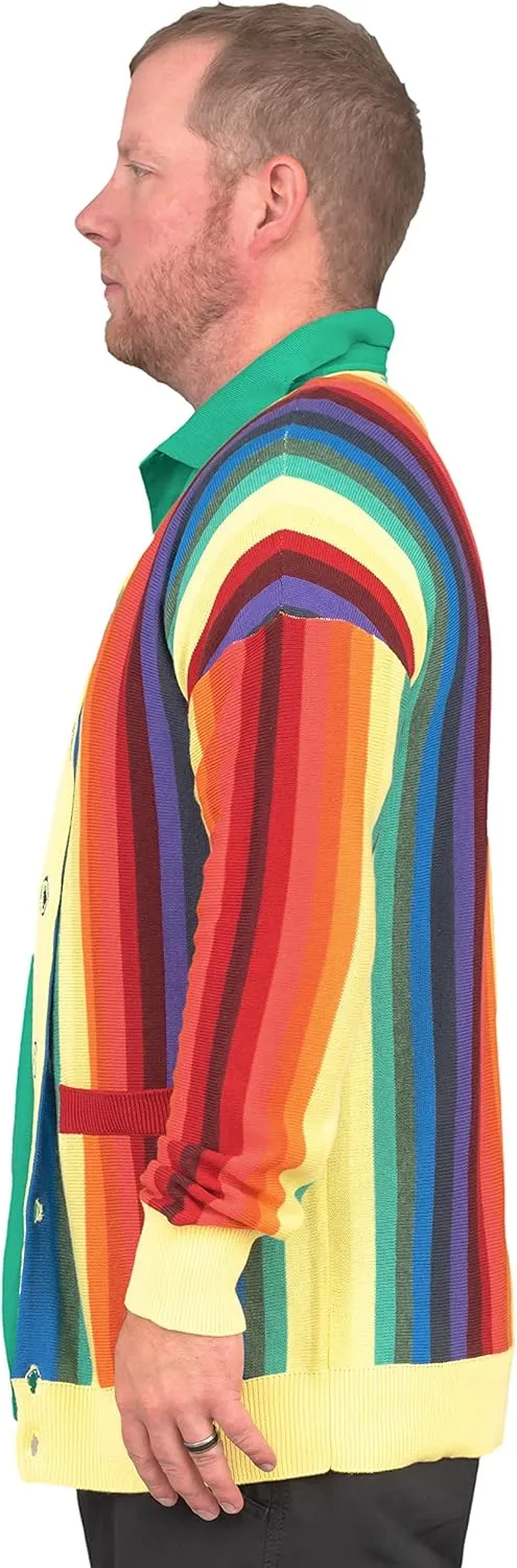 Golf Rainbow Cardigan Sweater Caddy Halloween Costume Cosplay