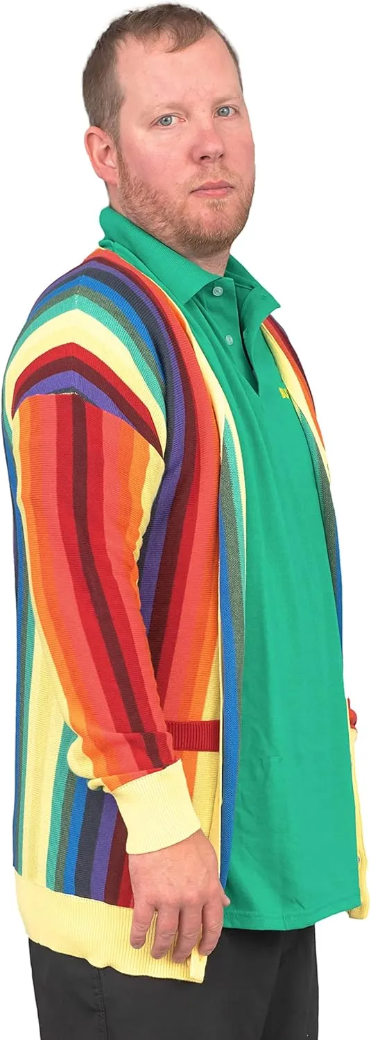 Golf Rainbow Cardigan Sweater Caddy Halloween Costume Cosplay