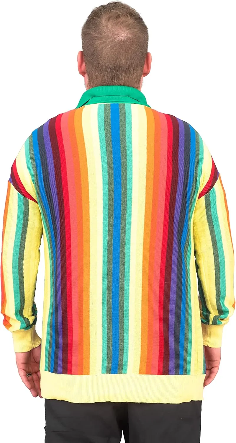 Golf Rainbow Cardigan Sweater Caddy Halloween Costume Cosplay