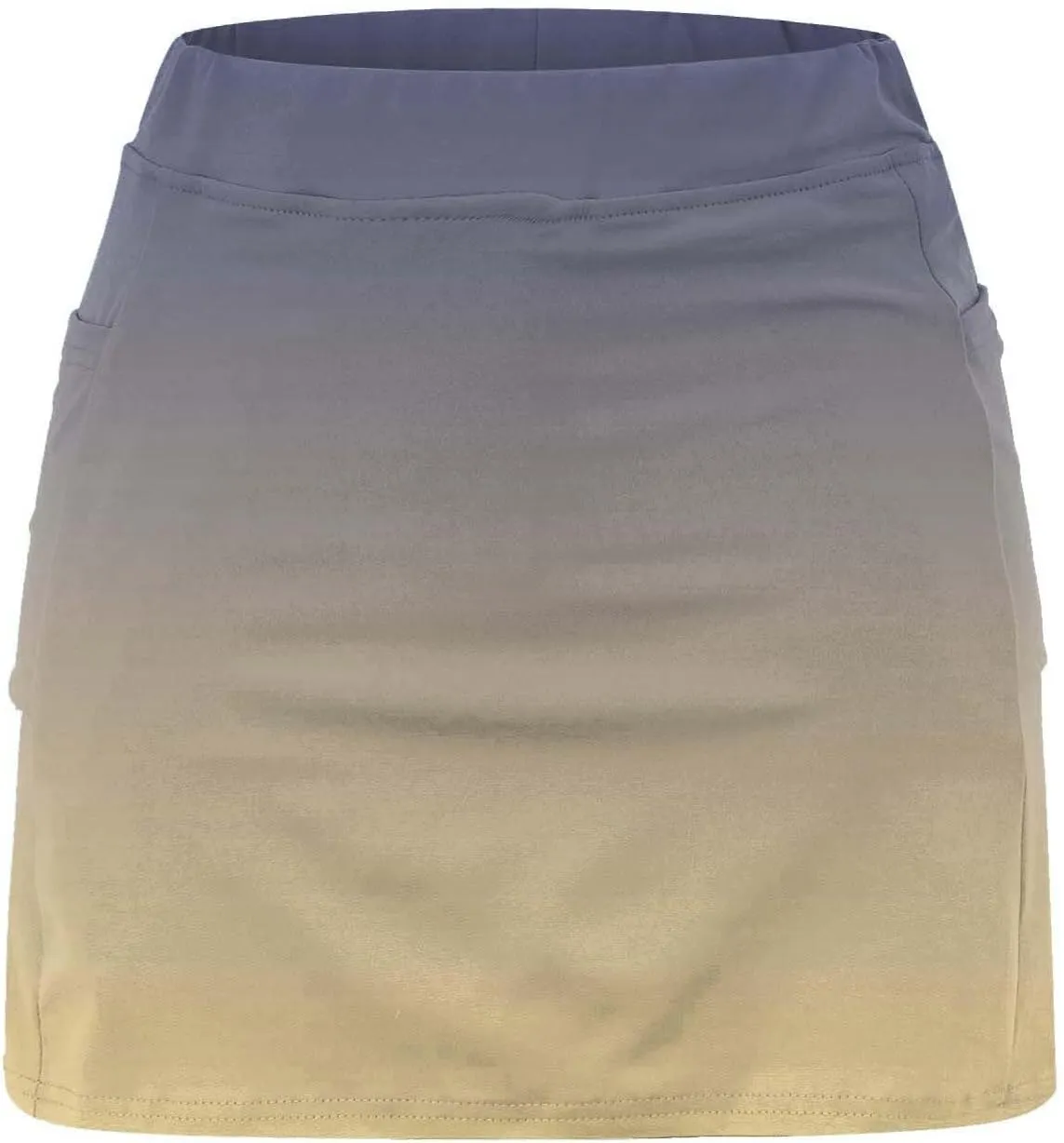 Golf Skirts for Women 18 inch Short Black Short Skirt for Women with Slit Volleyball Spandex Shorts Women high Waisted