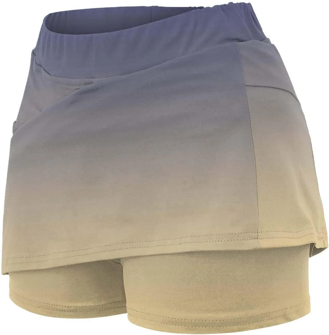 Golf Skirts for Women 18 inch Short Black Short Skirt for Women with Slit Volleyball Spandex Shorts Women high Waisted