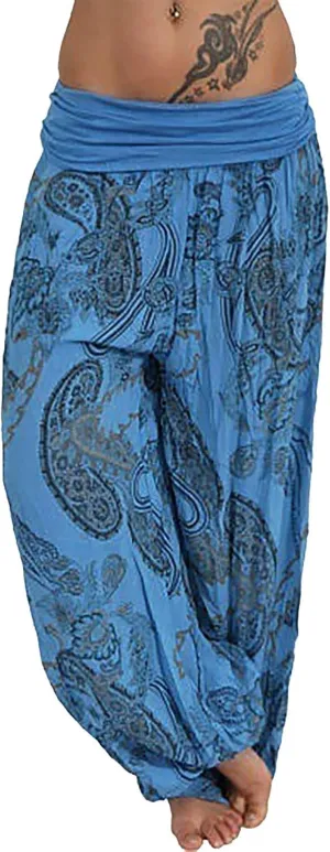 Harem Pants Women Hippie High Waist Boho Petite Length Pants 2024 Plus Size Causal Yoga Flowy Lounge Pajama Joggers