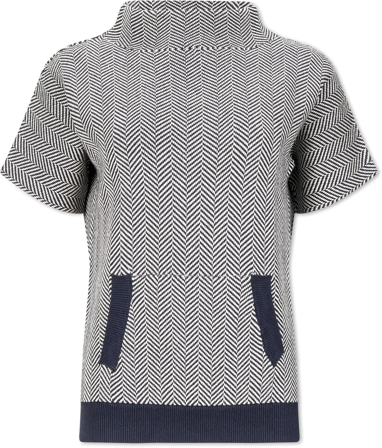 Hope & Henry Women's Short Puff Sleeve Sweater