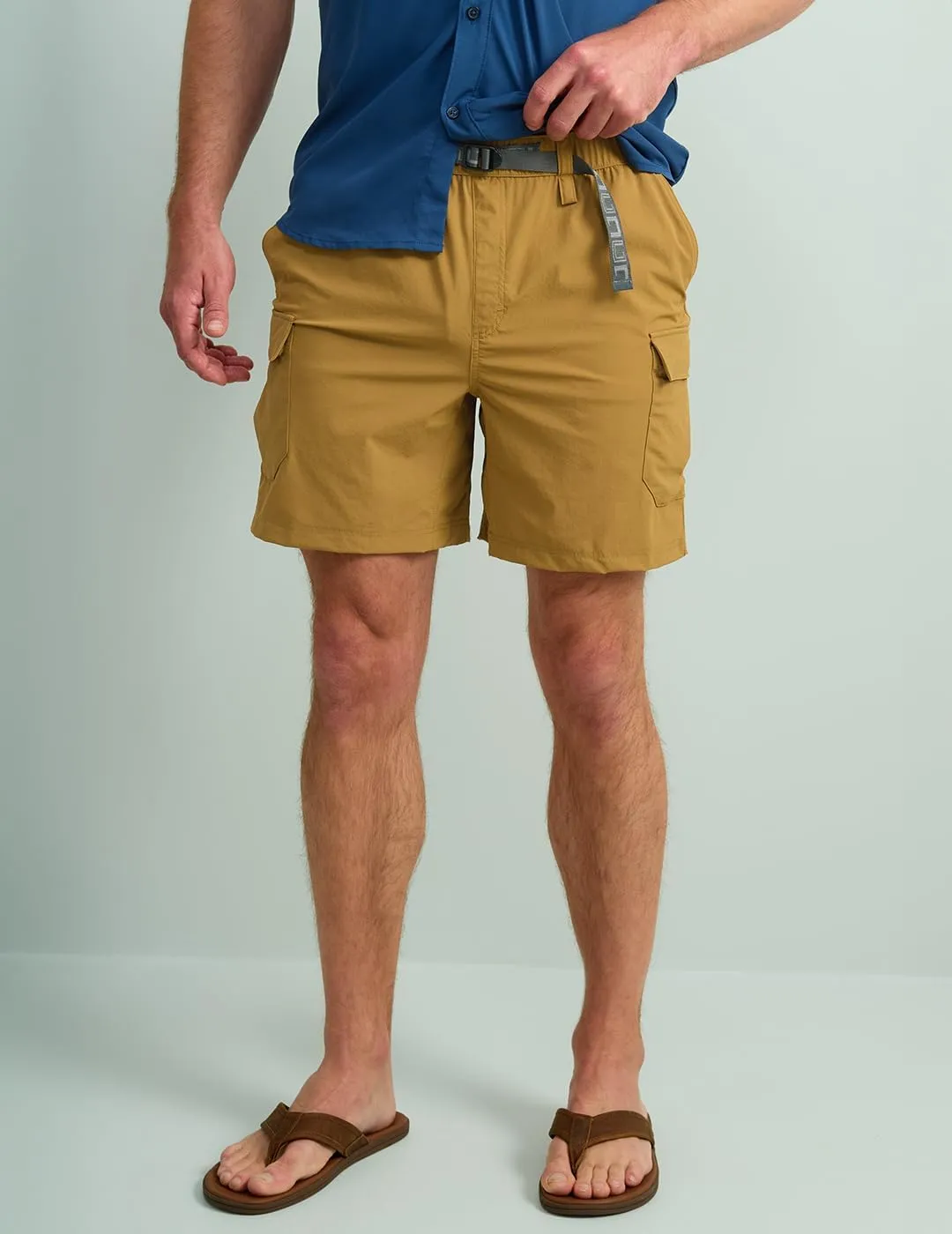 HUK Men's Creekbed, 7" Performance Fishing Cargo Shorts