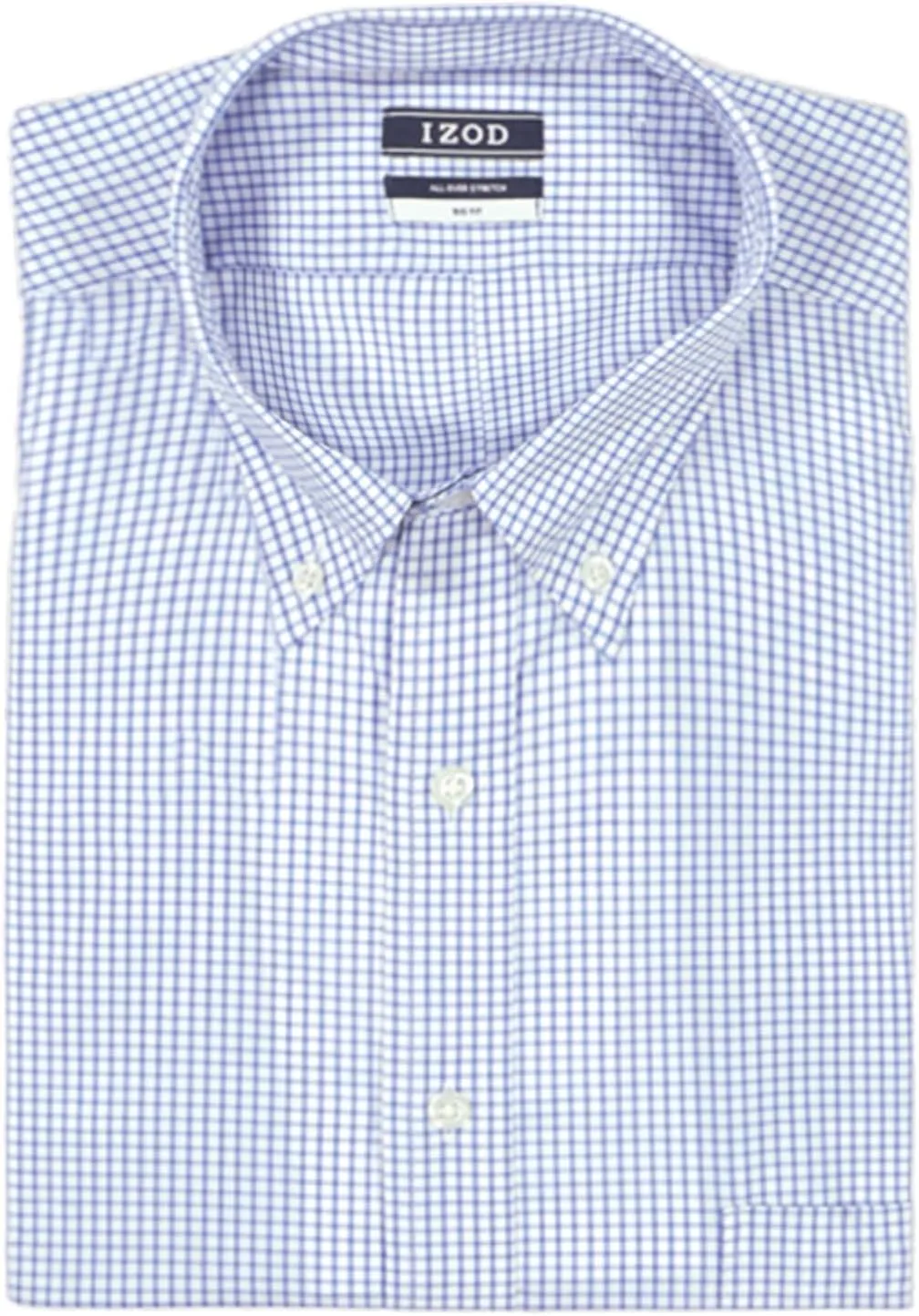 IZOD Men's Big and Tall Dress Shirt Long Sleeve Wrinkle Free Stretch Button Down Collar