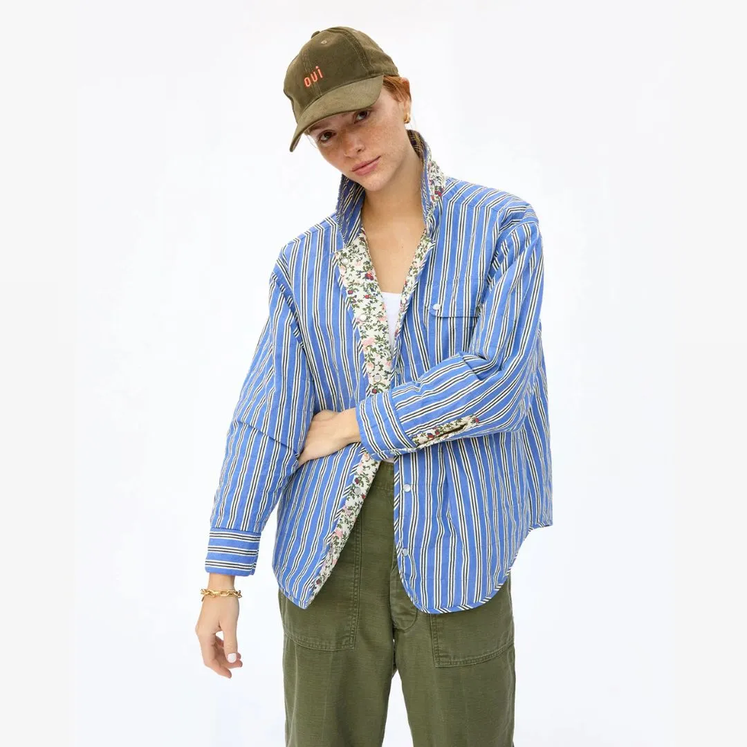 Jacque Jacket (Ditsy Floral & Maroq Stripe)