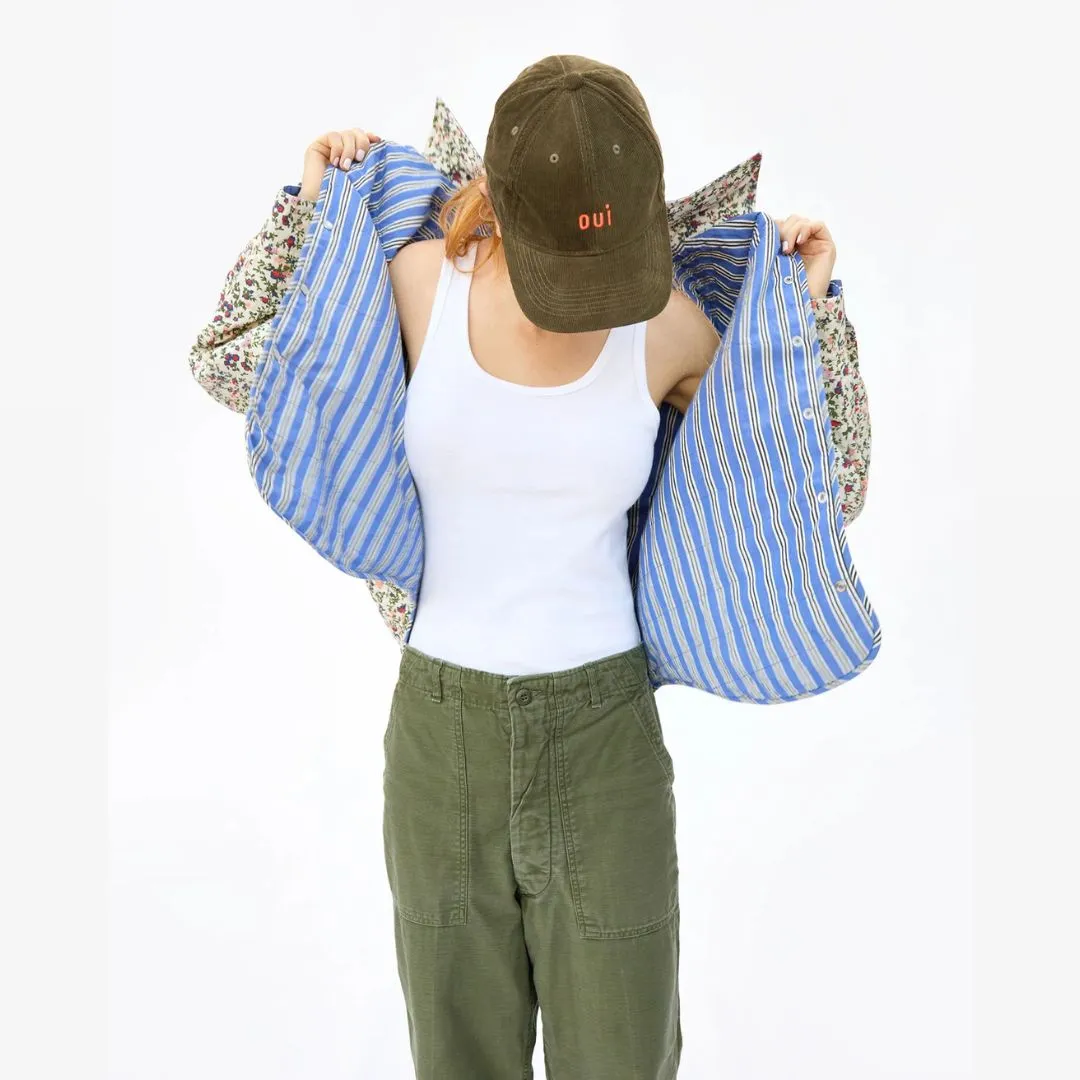 Jacque Jacket (Ditsy Floral & Maroq Stripe)