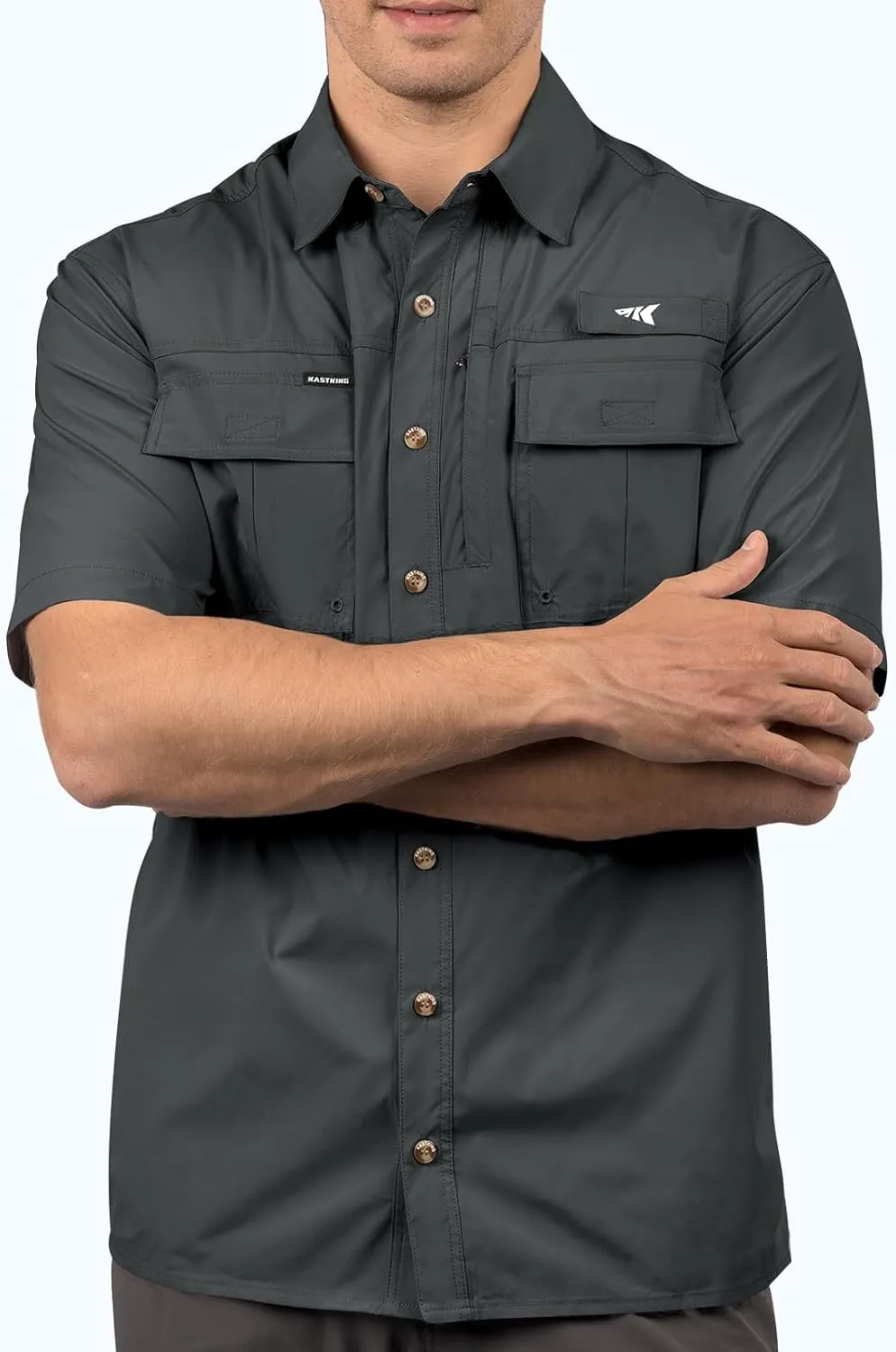 KastKing ReKon Men's Fishing Shirts, Well Made, Quick-Dry Short & Long Sleeve Hiking Beach Shirts, Sun Protection