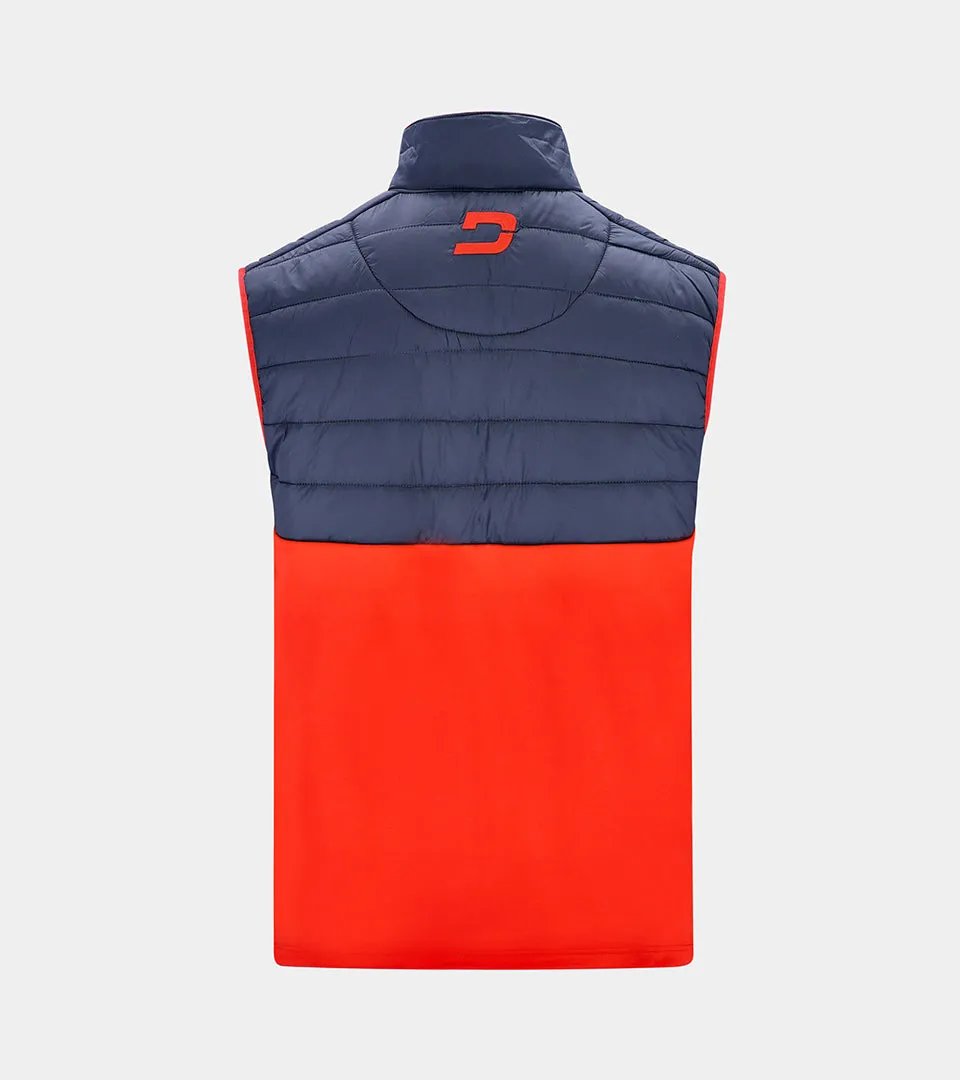 KIDS BLOQUE FIT GILET - RED / NAVY