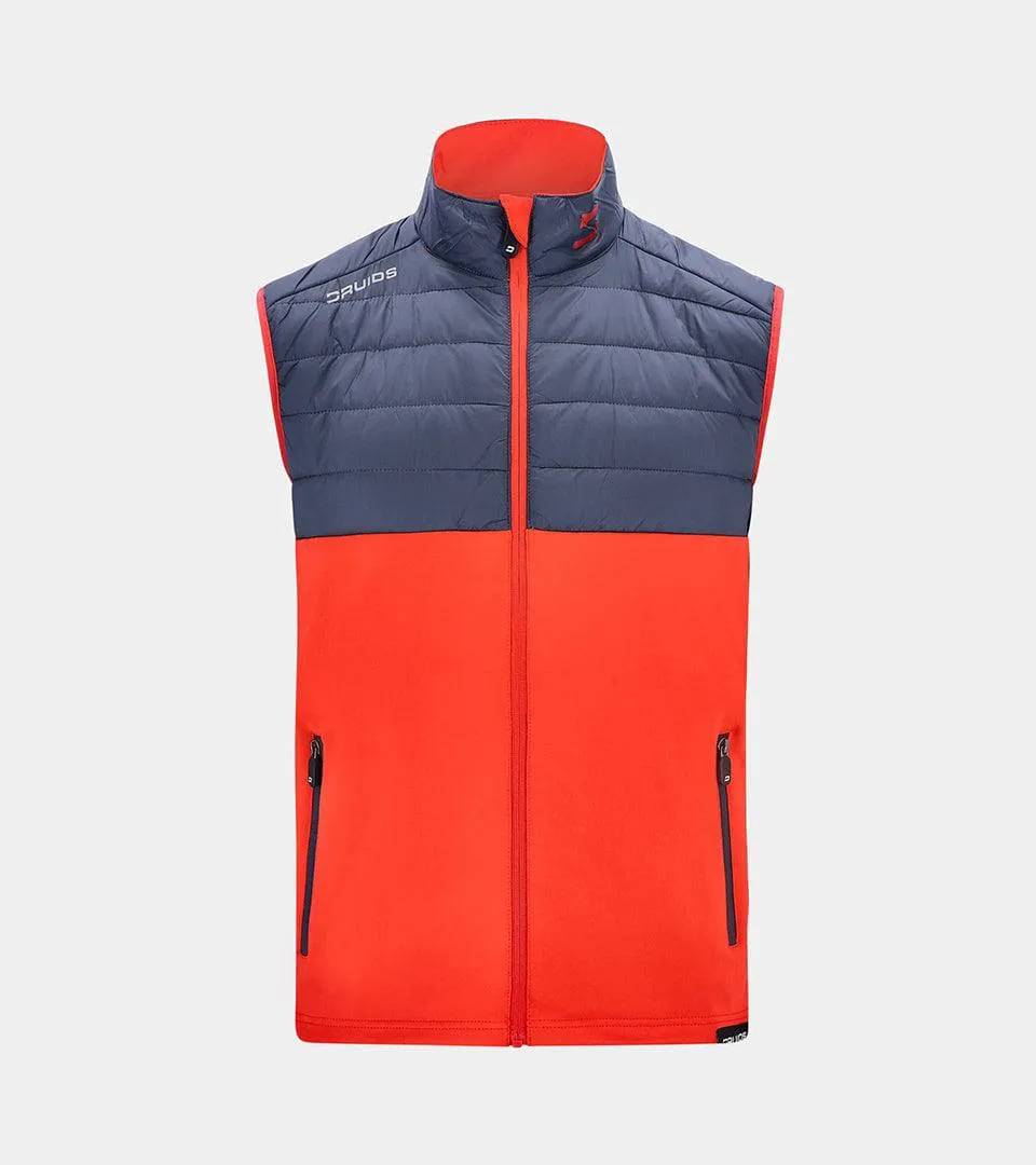 KIDS BLOQUE FIT GILET - RED / NAVY