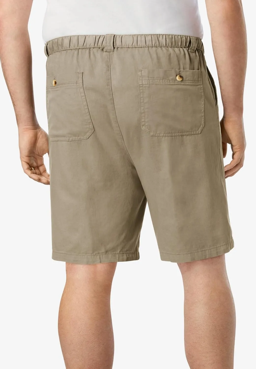 KingSize Knockarounds 8" Full Elastic Plain Front Shorts