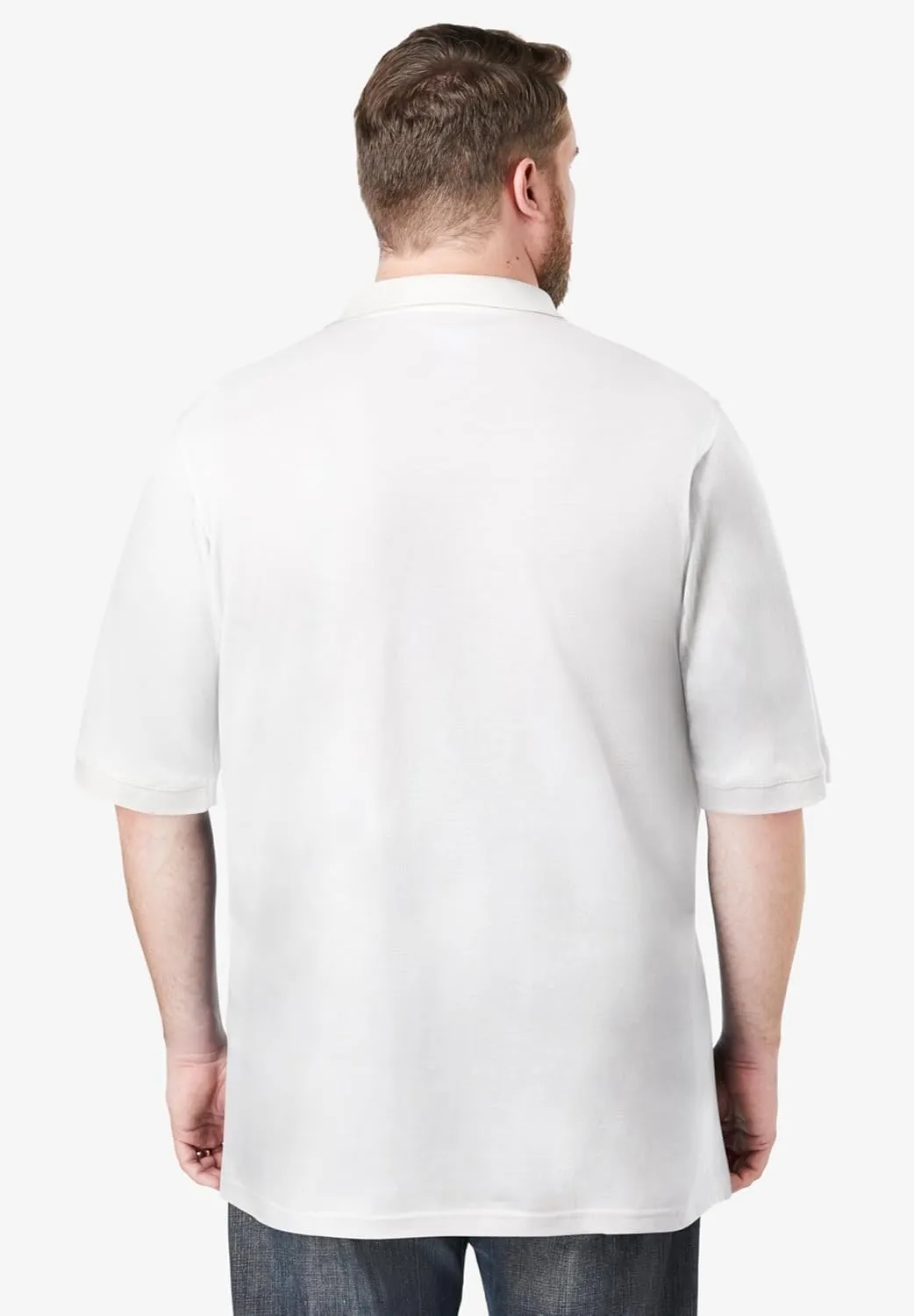 KingSize Men's Big & Tall Shrink-Less Piqu Polo Shirt