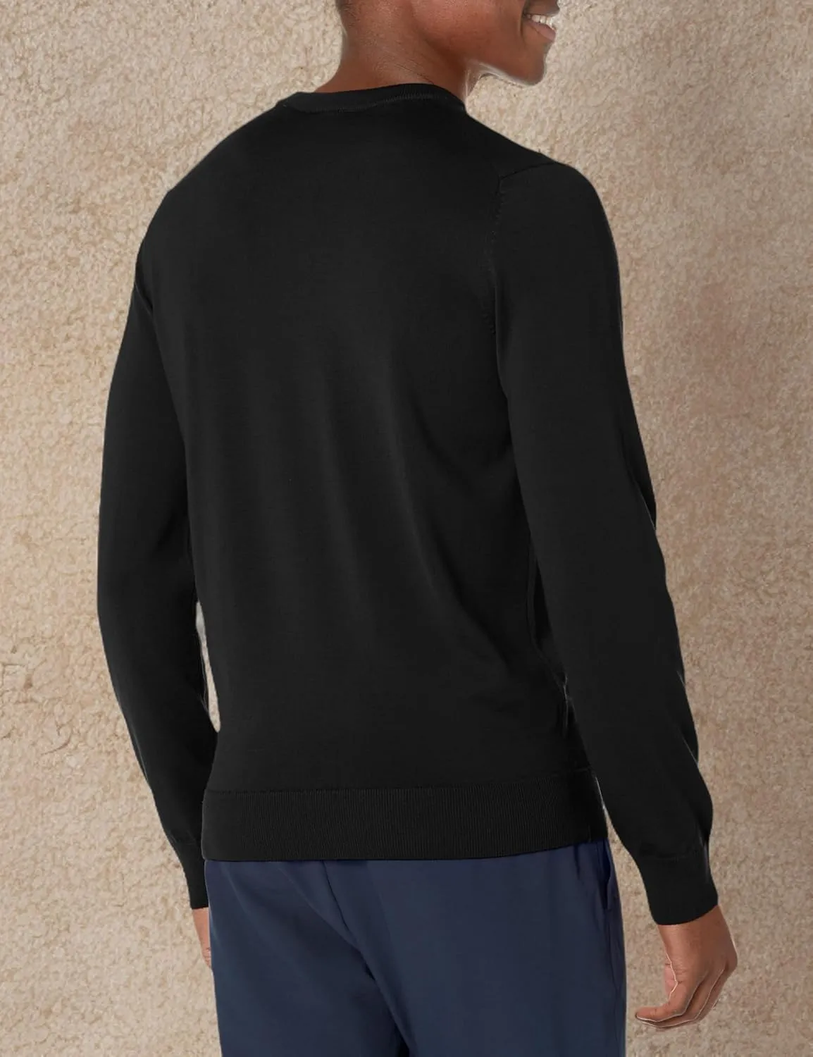Lacoste Men's Crew Neck Merino Wool Sweater