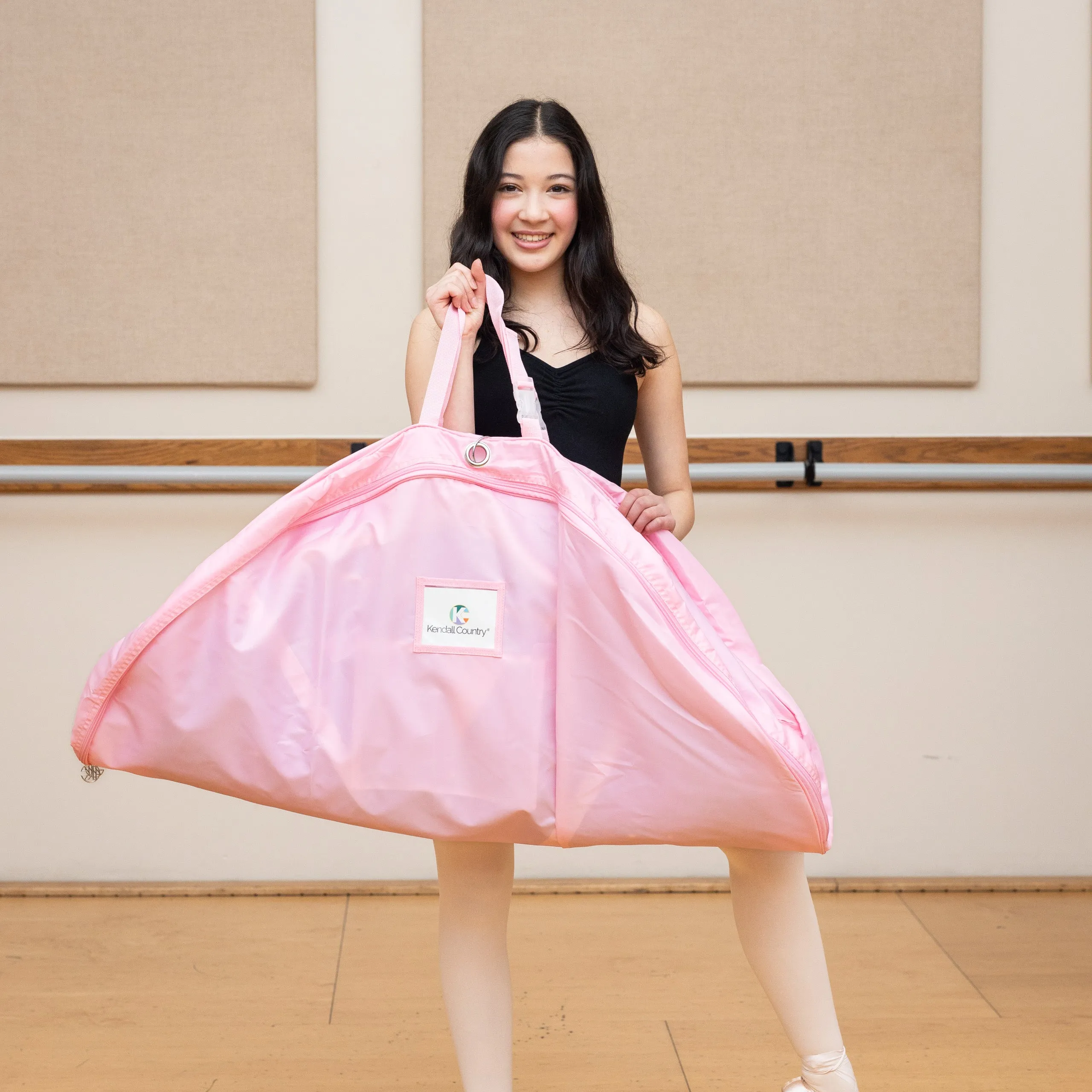 Large Pancake Tutu Garment Bag - Cotton Candy Pink, 40"