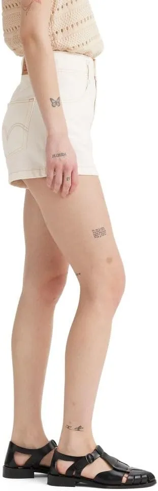 Levi's Women's High Waist Contrast Stitch Mom Shorts