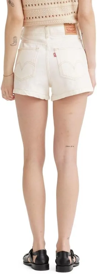 Levi's Women's High Waist Contrast Stitch Mom Shorts
