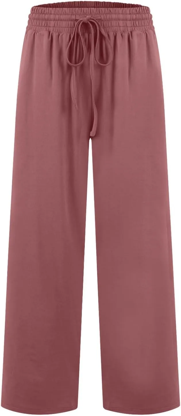 Linen Cotton Cargo Pants Straight Leg Summer Lounge High Waisted, Womens Pants Trendy Trousers Business Casual