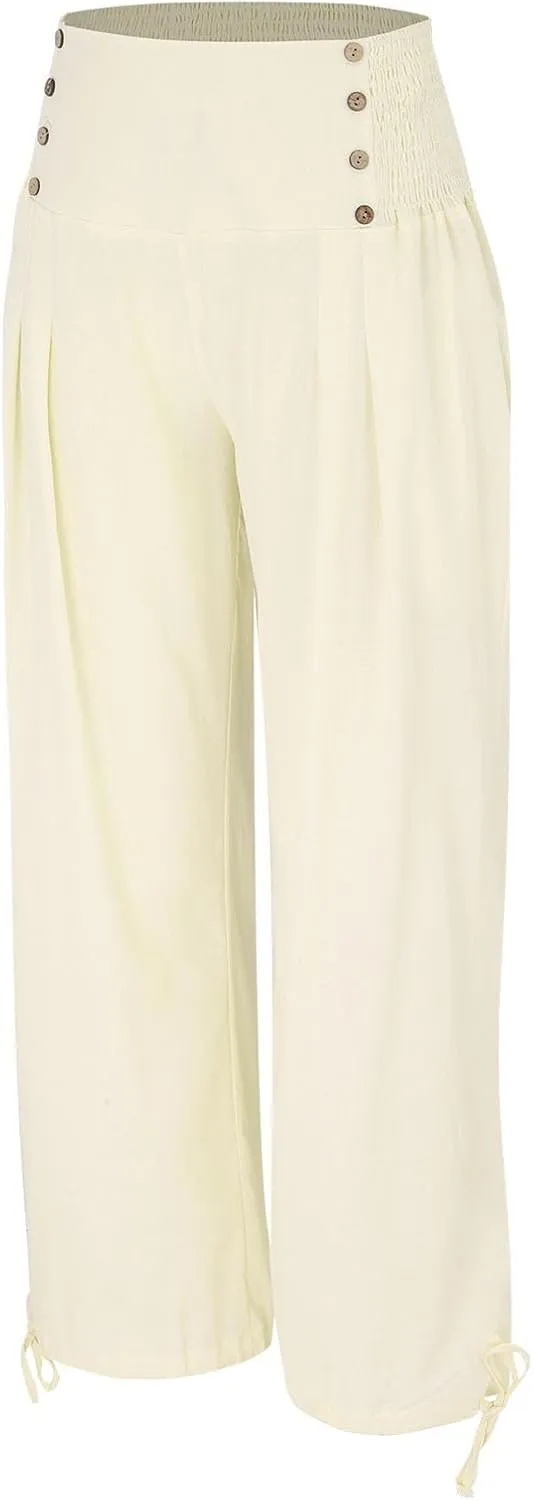 Loose Linen Pants Women Spring Pant Summer 2025 Pant Trousers with Pockets