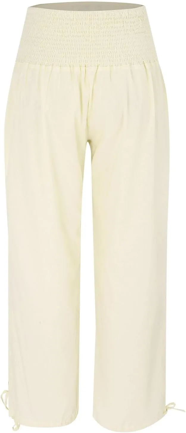 Loose Linen Pants Women Spring Pant Summer 2025 Pant Trousers with Pockets