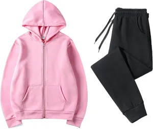 Lounge Sets for Women 2024 Long Sleeve V Neck Elastic Waist Sweatsuit Sweatshirt Wide Leg
