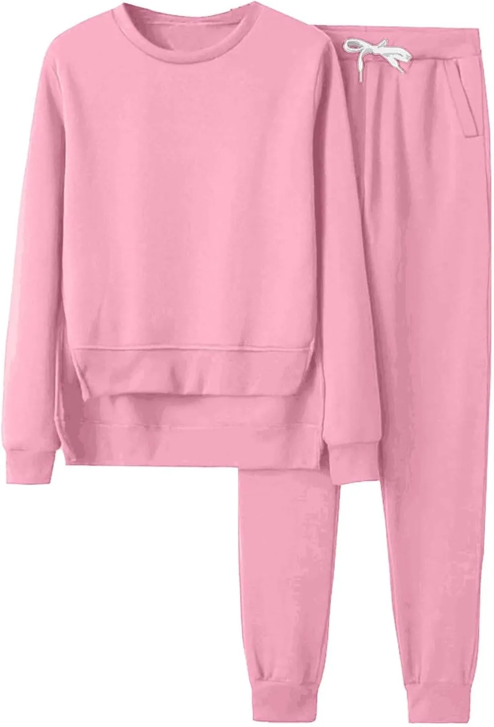 Lounge Sets for Women Two Piece Long Sleeve Crewneck Graphic Shorts Long Sleeve Tops Long Pants Tracksuits