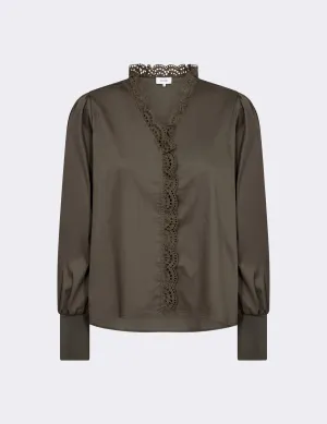 LR-ISLA SOLID 112 Blouse Brown