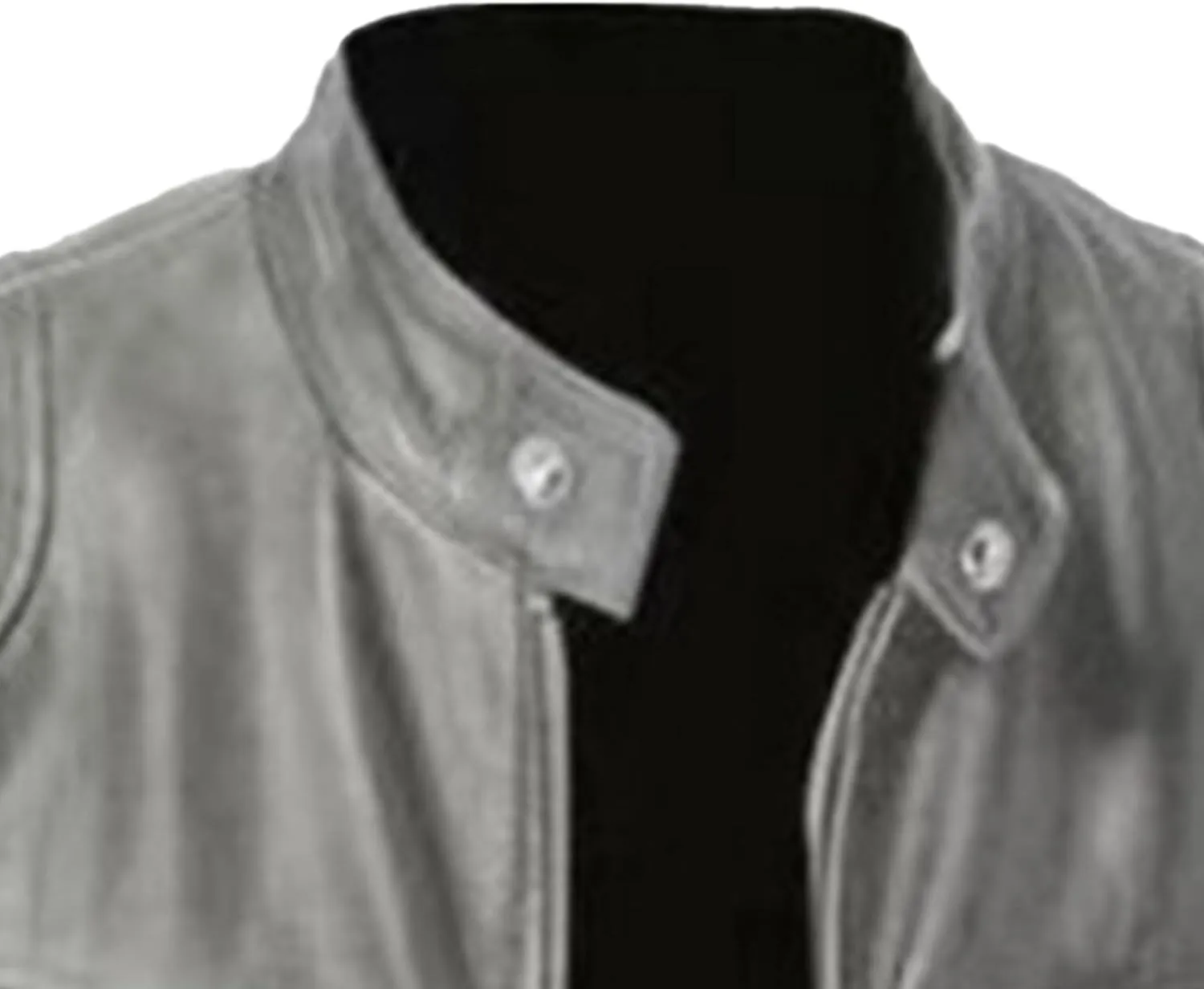 Maiyifu-GJ Men's Leather Jackets Stand Collar Slim Fit Faux Leather Jacket Casual Lightweight Motorcycle Biker Coat Outerwear