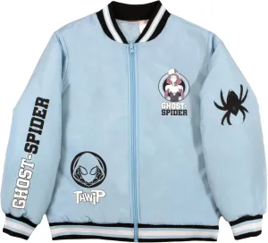 Marvel Superheroes Boy's Bomber Jacket - Spider-Man, Miles Morales, Black Panther, Ghost-Spider, Venom Bomber Jacket for Kids