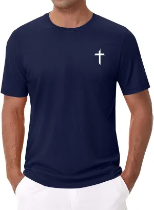 Men Basic Active T Shirt Quick Dry Outdoor Top Breathable Hiking Ready Graphic Comfort Fit Tunics