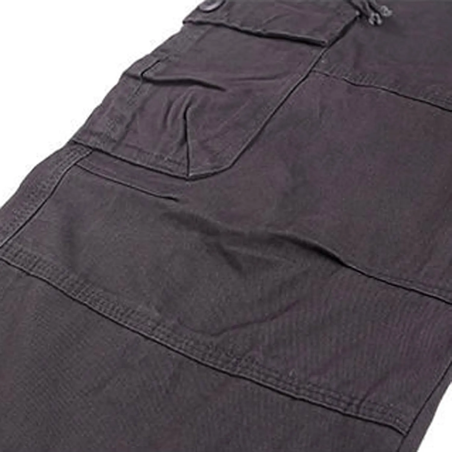 Men Casual Pant Straight Leg Elastic Waist Pants Cotton Work Pants Baggy Large Size Cargo Pants for Men with Pockets