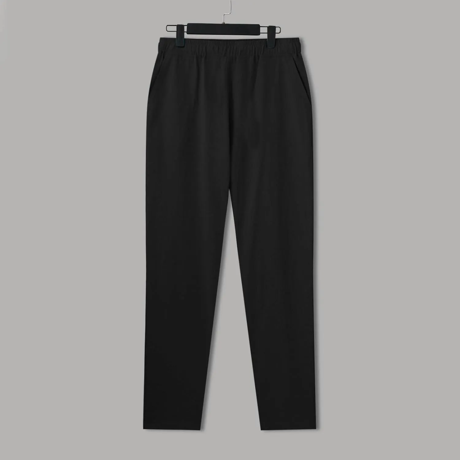Men Linen Pants Solid Causal Pant Outdoor Vacation Beach Trousers Lightweight Open Bottom Waist Slacks for Summer