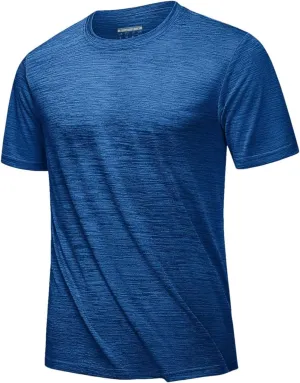 Men Short Sleeve T Shirts O Neck Breathable Quick Dry Sport T Shirt Outdoor Casual Tops