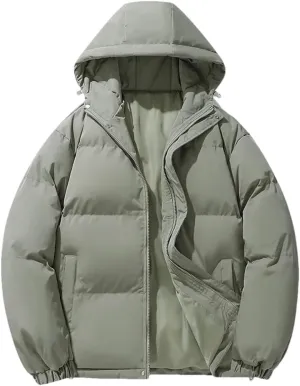 Men Winter Parkas Cotton-Padded Coats Puffer Jackets Outdoor Hooded Coat Windbreaker Thick Warm Coat Jacket