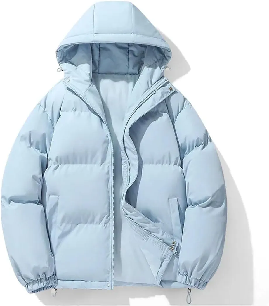 Men Winter Parkas Cotton-Padded Coats Puffer Jackets Outdoor Hooded Coat Windbreaker Thick Warm Coat Jacket