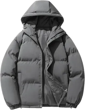 Men Winter Parkas Cotton-Padded Coats Puffer Jackets Outdoor Hooded Coat Windbreaker Thick Warm Coat Jacket