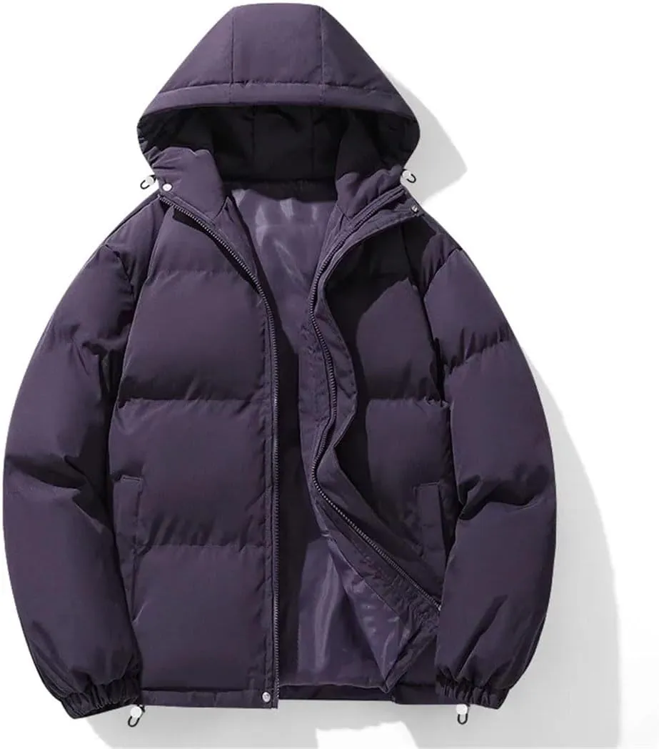Men Winter Parkas Cotton-Padded Coats Puffer Jackets Outdoor Hooded Coat Windbreaker Thick Warm Coat Jacket