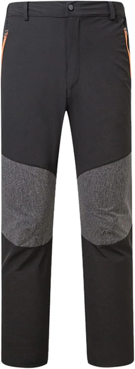 Men's Athletic Pants Fashion Stylish Plush Thickened Assault Pant Casual Loose Color Block Hiking Sweatpants 2023