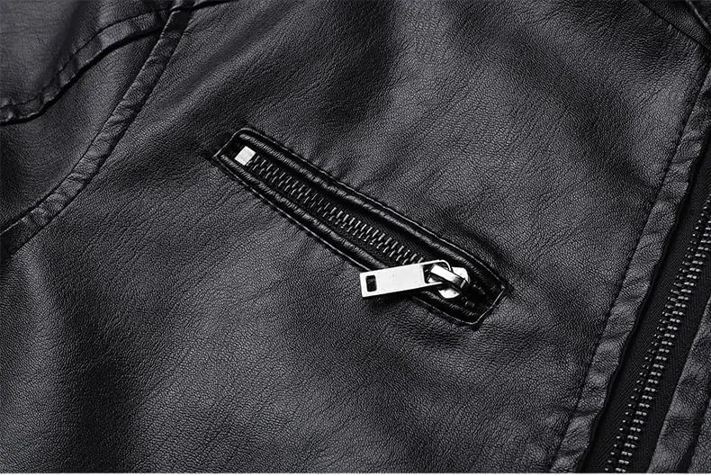 Men's Faux Leather Jacket for Fall/Winter,Men PU Jacket, outwear coat