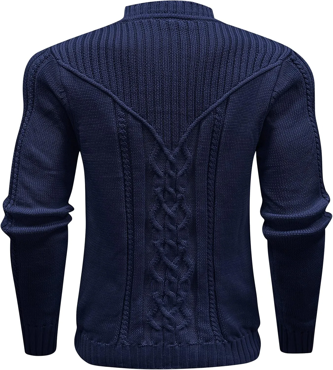 Men's Pullover Long Sleeve Crewneck Knitted Sweater
