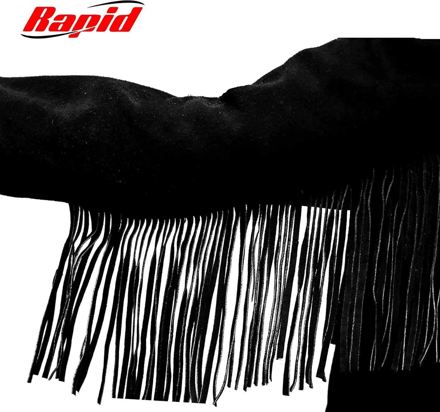 Men's Suede Leather Fringe Jacket, Western Cowboy Coat with Tassel, Fashion Work & Motorcycle Cropped Coat