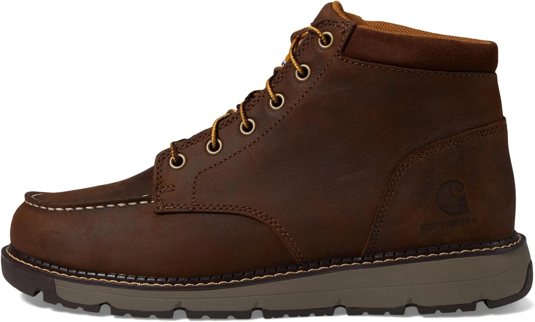 Millbrook 5" Moc Soft Toe Wedge Boot Carhartt, Dark Bison Oil Tanned