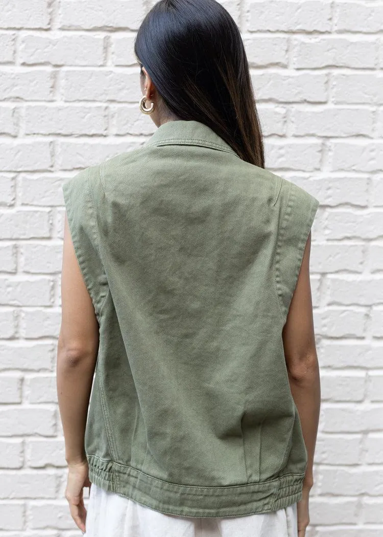 Molli Washed Utility Vest