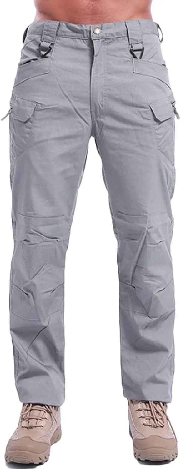 Muscularfit Cargo Pants Men Camouflage Buckle Zipper Straight Tooling Trousers Multi Pockets Causal Cotton Outdoor Sweatpant
