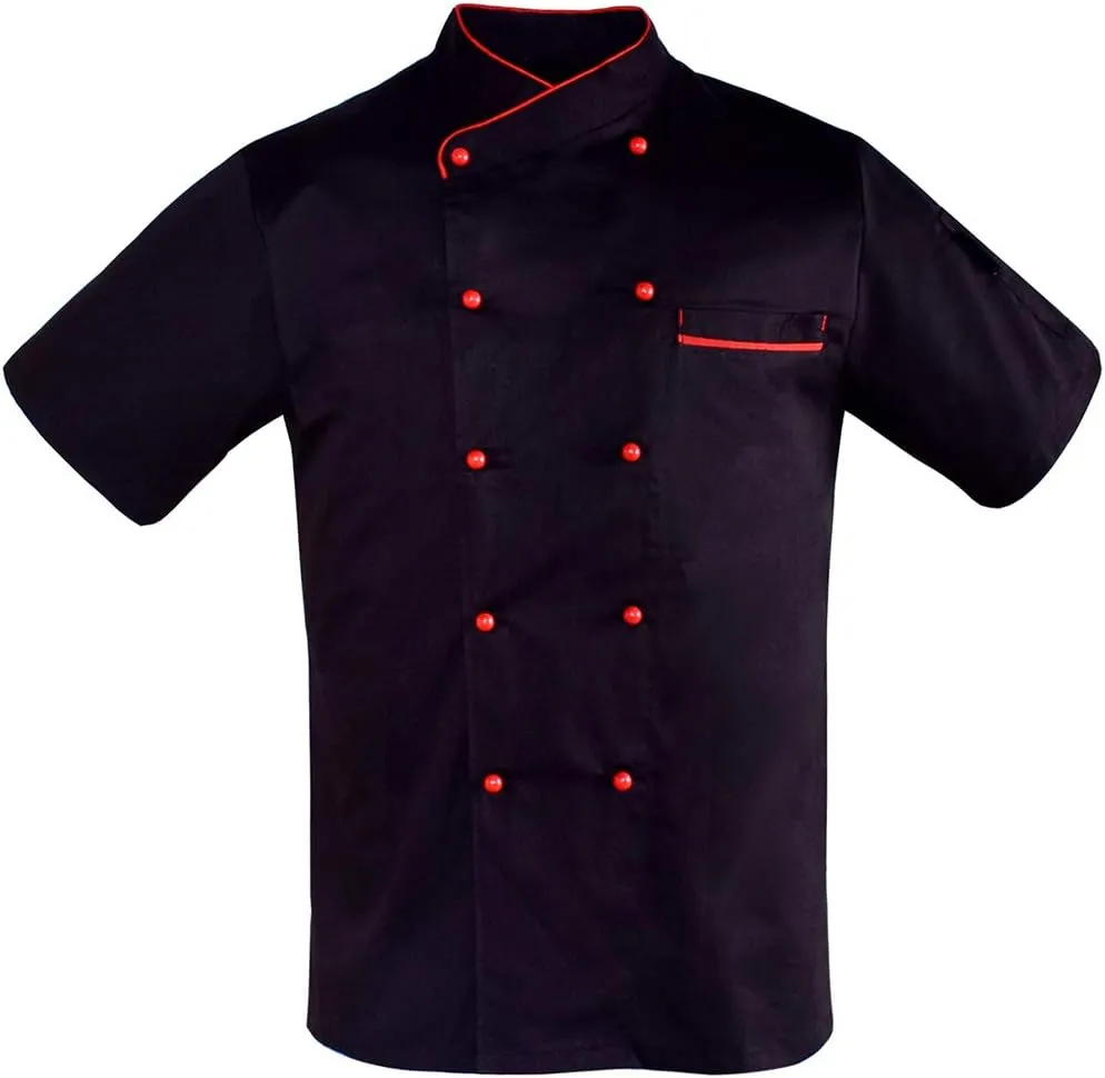 Nanxson Unisex Men' Chef Jacket Summer Short Sleeve Breathable Apparel Work wear Uniform CFM0048