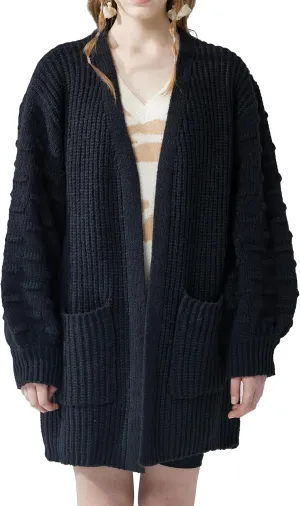 noflik Women's Oversized Sweater Cardigan with Pockets