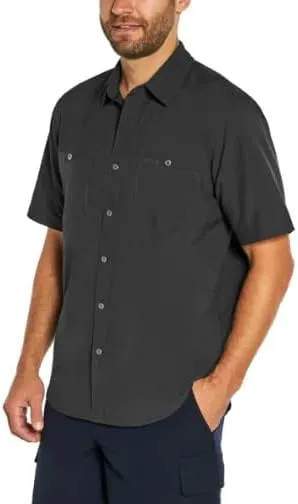 Orvis Mens Short Sleeve Shirts Casual - Woven Shirt Men with Chest Pockets - Button Down Shirts Collared