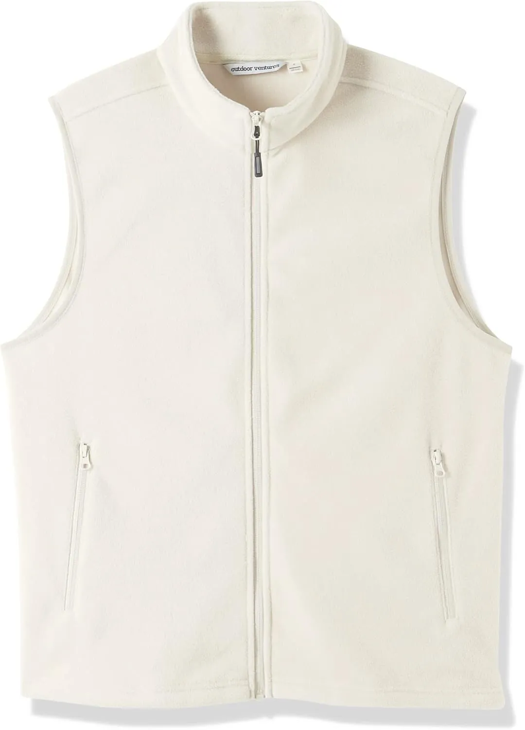 Outdoor Ventures Men's Full-Zip Polar Fleece Vest Outerwear Lightweight Warm Casual Sleeveless Jacket for Fall & Winter