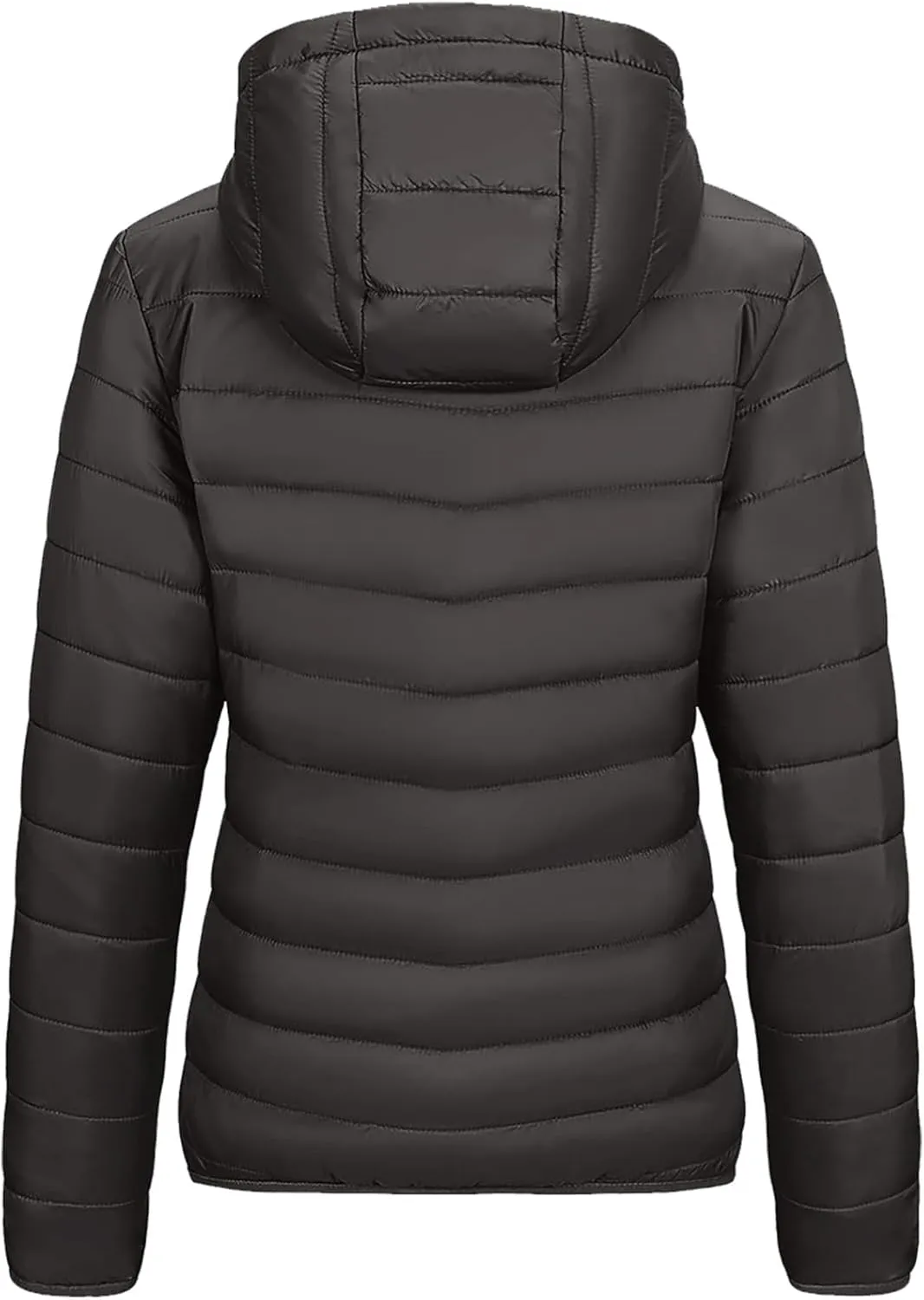 Packable Puffer Jacket for Women Lightweight Down Coat Full-Zip Quilted Jackets Water-Resistant Warm Outwear